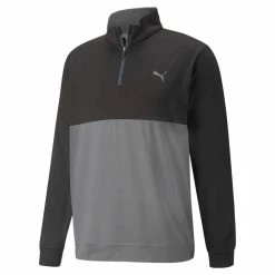 Puma Gamer Colour Block 1/4 Zip Golf Top 532985