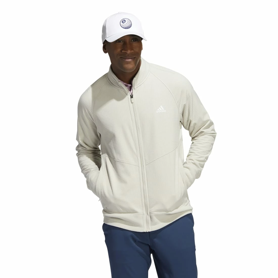 Adidas Statement Full Zip Golf Mid Layer HM7376 2 Adidas Statement Full Zip Golf Mid Layer HM7376 - Image 2