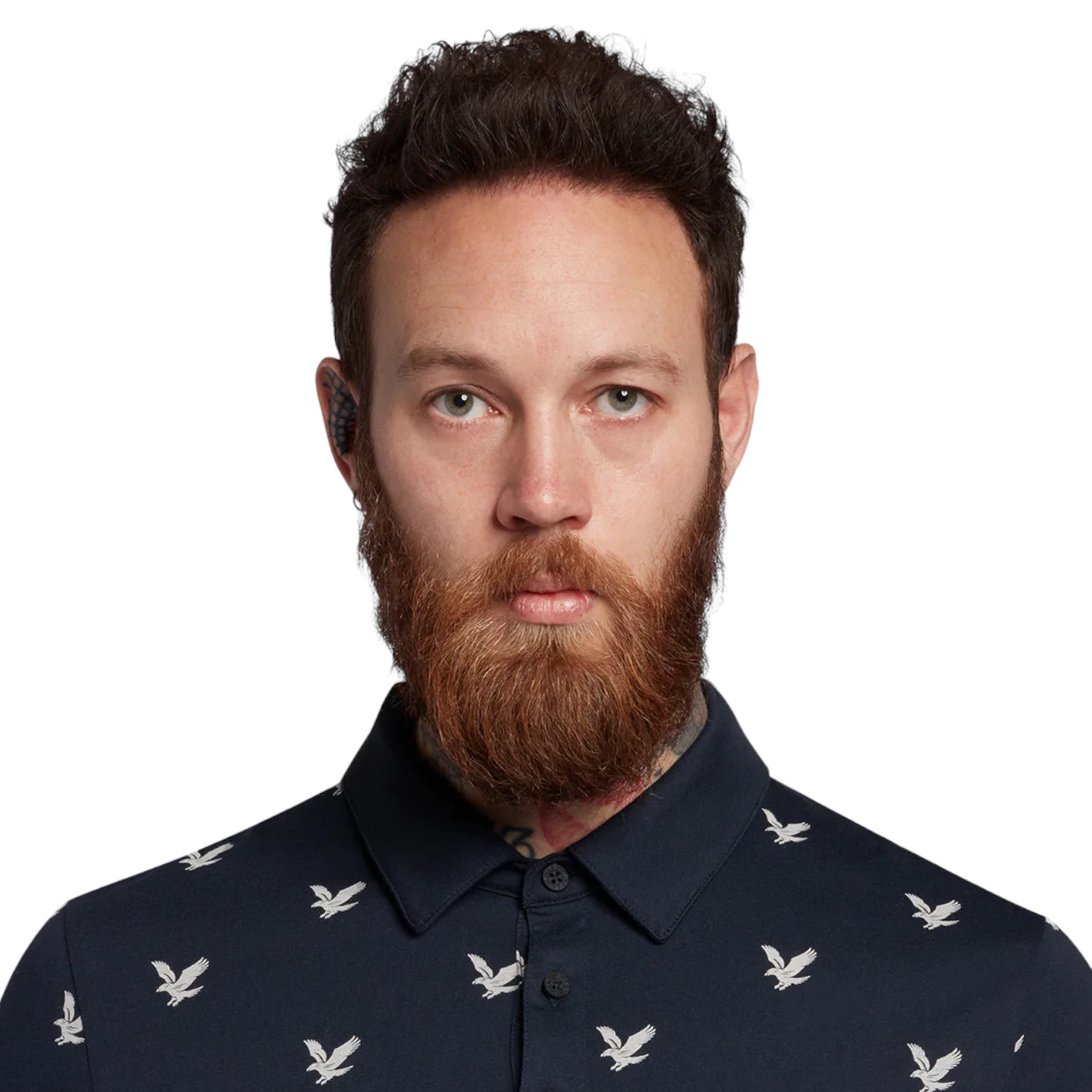 Lyle & Scott Eagle Print Polo Shirt SP1563 3 Lyle & Scott Eagle Print Polo Shirt SP1563 - Image 3