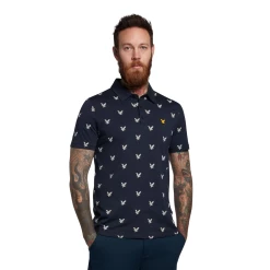 Lyle & Scott Eagle Print Polo Shirt SP1563